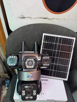 3-Lens Solar Security Camera (WiFi + Dual Antenna)