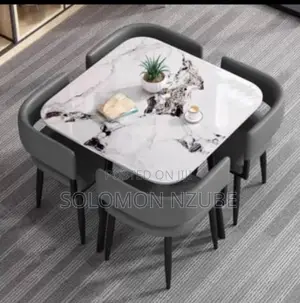 Modern Marble Dining Table – 4 Seater
