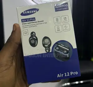Samsung Air 12 Pro Wireless Earbuds With 2200mAh Powerbank