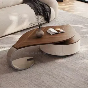 Modern Leaf-Shaped Coffee Table