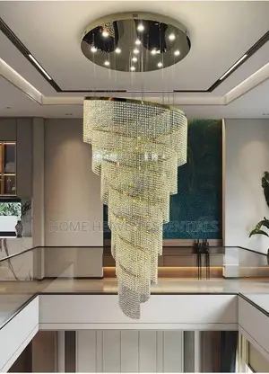 Luxury High Ceiling Staircase Crystal Chandelier