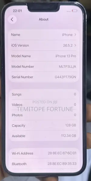 Apple iPhone 13 Pro 128 GB Black