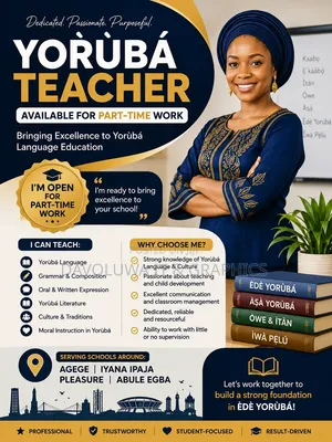 Yoruba Teacher Available