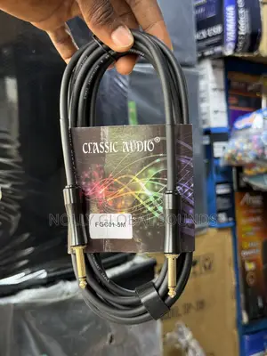 Audio Instrument Cable for Guitar,Keybord Etc 5miter Length