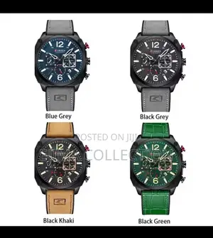 High Quality Curren Active Chronograph Leather Watch