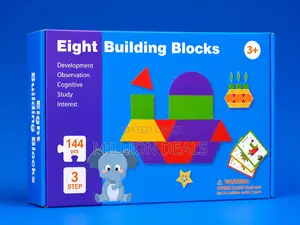 Eight Building Blocks Kids Toy Ages 3+