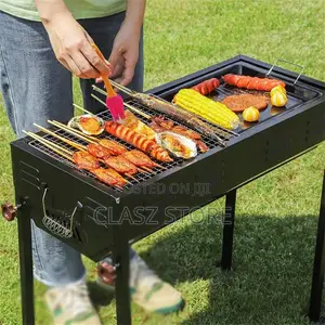 Collapsible Free Standing BBQ Charcoal Grill