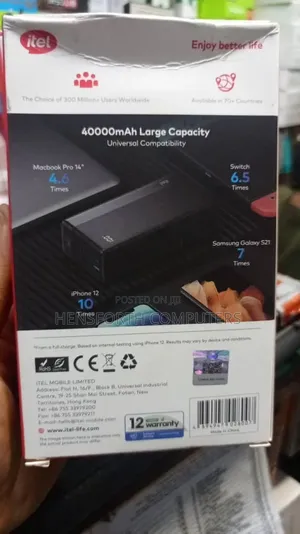 Itel 40000mAh Powerbank