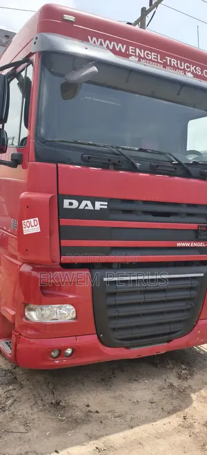 European Used Daf Xf 105.460 Complete Flatbed Trailer Truck