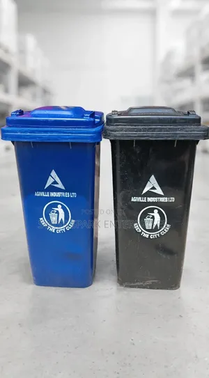 Brand New 240L Plastic Waste Bin With Lid Wheels AGIVILLE INDUSTRY