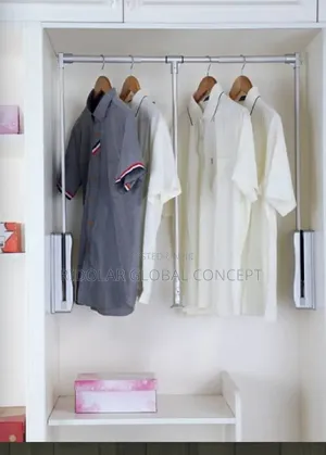 Built-in Pull Down Wardrobe Hanger Clothes Storage