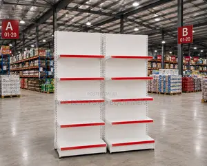 One Side Supermarket Shelves