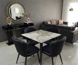 The Metropolitan Noir Marble Velvet Dining Collection