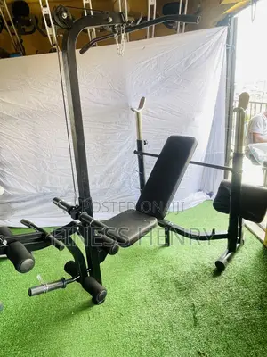 Commercial Weight Bench With Latpull