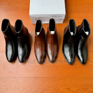 Original Heeled Leather Ankle Boots Collections