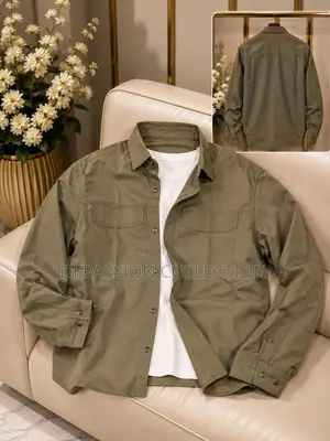 Men's Premium Long Sleeve Casual Shirt | Army Green Button-Up Shirt