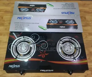 Maximus 2burner Auto IGNITION Glass Stove/Cooker