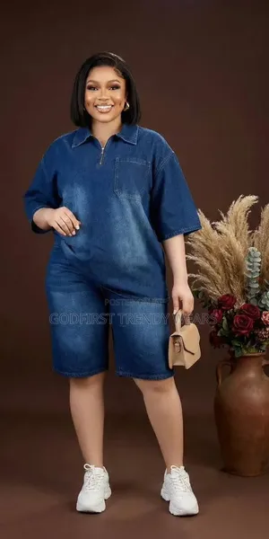 Classic Jean Short Set Trending