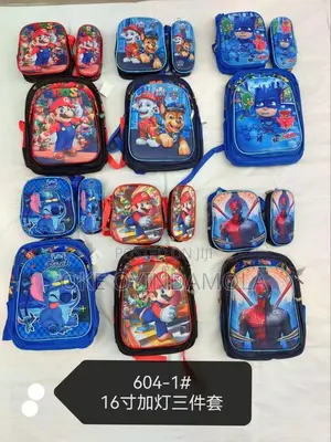 3in1 3d Character Children Bag Set