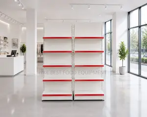 One Side Supermarket Shelves