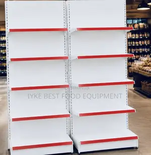 One Side Supermarket Shelves