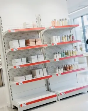 One Side Supermarket Shelves