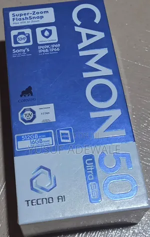 New Tecno Camon 50 Ultra 512 GB Black