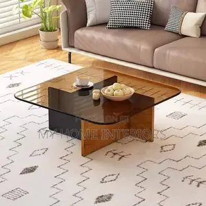 Rectangular New in Glass Top Center Table