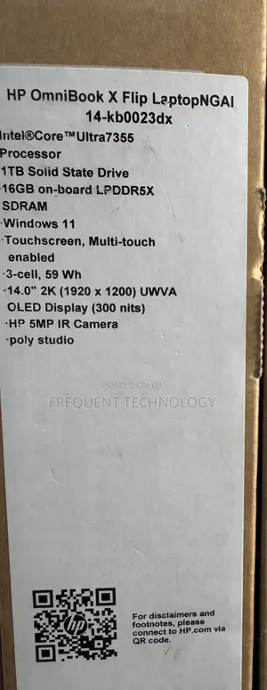 New HP OmniBook X Laptop 14-fe0097nr 16GB Intel Core Ultra 7 SSD 1T