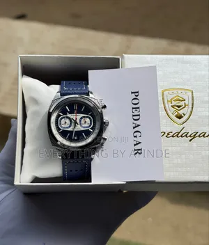 Poedager Wrist Watch Analog and Digital Blue With Blue Face