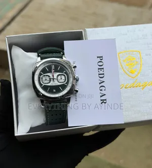 Poedager Wrist Watch Analog and Digital Green With Green Face