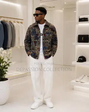 Men's Premium Teddy Bear Print Jacket