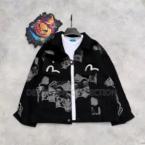 Men's Premium Graphic Denim Jacket AND JOGGERS