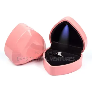 Wedding and Engagement Ring Box With Light