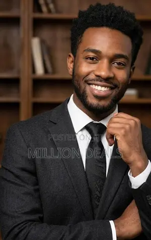 Classic Black Pattern Men's Corporate Long Tie With Pocket Square