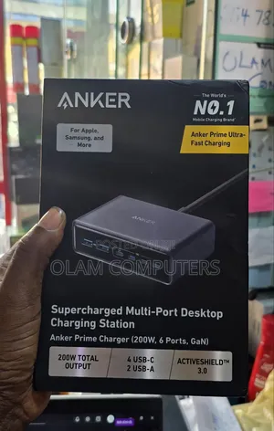 Hot Anker Prime Charger (200w, 6 Ports, Gan)