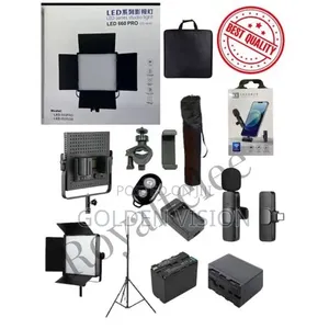 Professional Light LED 660 ,Tripod Bag,Bluetooth,bag and Clip + Stand