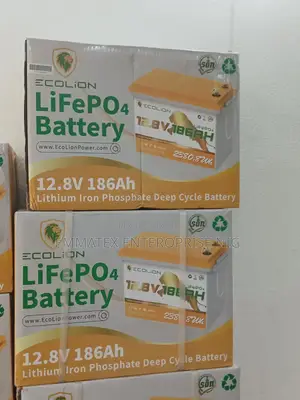 Original ECOLION LITHIUM IRON PHOSPHATE Battery 12.8v 186ah