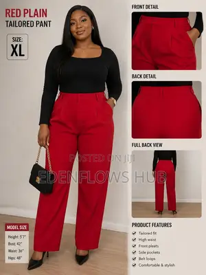 Premium Plain Tailored Pants