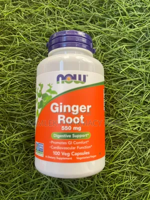 Now Foods Ginger Root 550mg, Digestive Support- 100Capsules