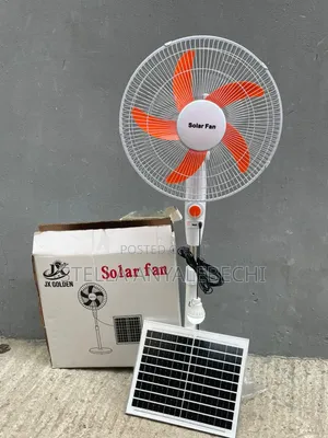 AC/Dc Solar Rechargeable Standing Fan + Bulb