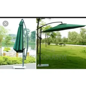 Outdoor Cantilever Large Umbrella - Green