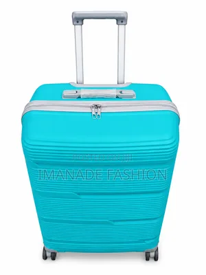 Premium Hard Shell Cabin Trolley Luggage – 4-Wheel Spinner (Turquoise)