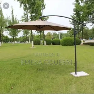 Outdoor Cantilever Large Umbrella - Brown