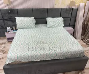6 by 6 King Size Royal Mattress Mouka Foam and 3 Pillows and Bedframe