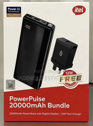 Itel PowerPulse 20000mAh Power Bank Bundle