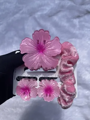 4 in 1 Floral Claw Clips and Scrunchie