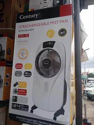 Century Rechargeable Mist Fan 12 Inch