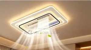 Big AC Fan Light + Bluetooth Voice Control -for Living Room, Bedroom