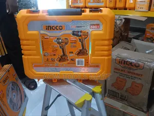 INGCO 20V Cordless 2-Piece Combo Kit – Impact Wrench Drill CKLI20275